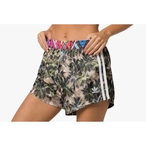 Adidas Farm Rio Tropical Print Running Shorts Women’s Small Palm Tree Athletic
